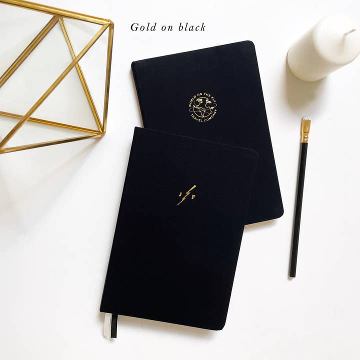 Studio Portmanteau - Wholesale Notebook - Custom Logo Foil Embossed Linen Notebook | Neutral Tones