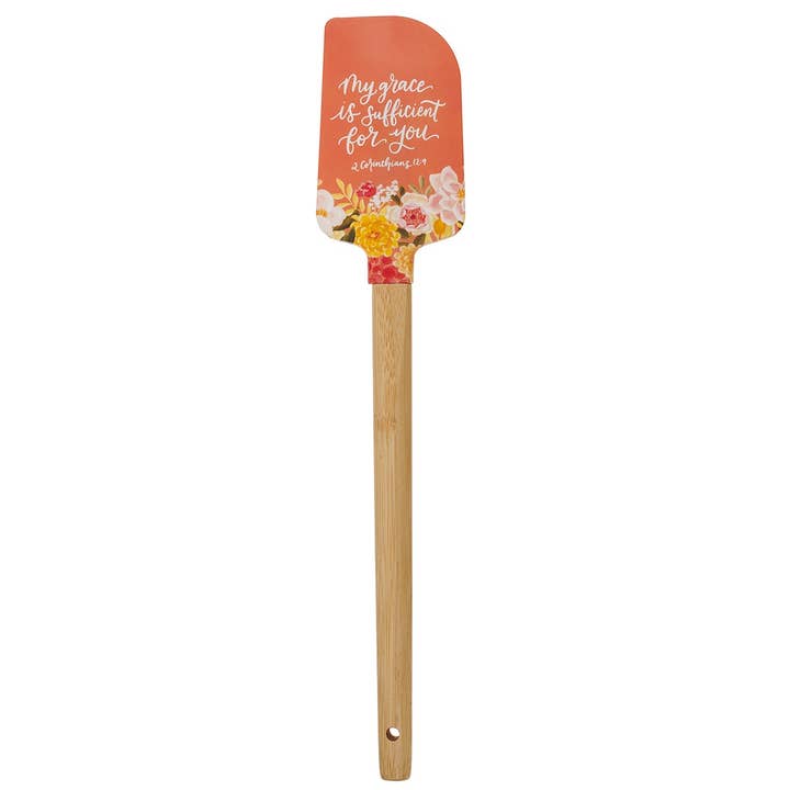 Christian Art Gifts - Wholesale Spatula/Turner - Rubber Spatula My Grace is Sufficient 2 Cor. 12:9