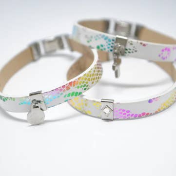 Läderfodrade orm charm armband för wholesale av Declic