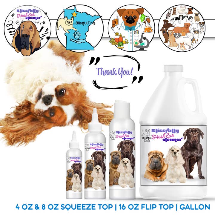 The Blissful Dog - Wholesale Pet Cleaning Supplies - Blissfully Fresh Dog Ear Cleaner Gallon