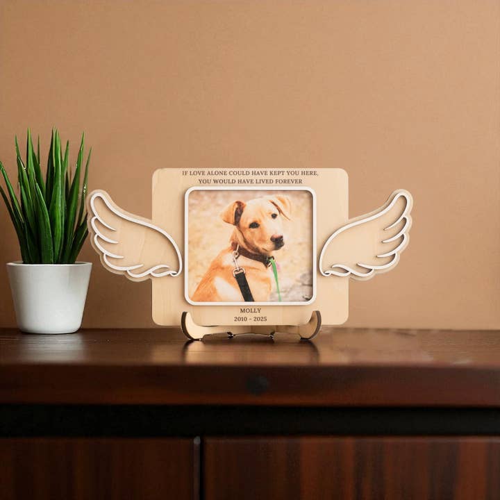 BearCrafts - Wholesale Picture Frame - Wooden Pet Memorial Photo Frame D1512