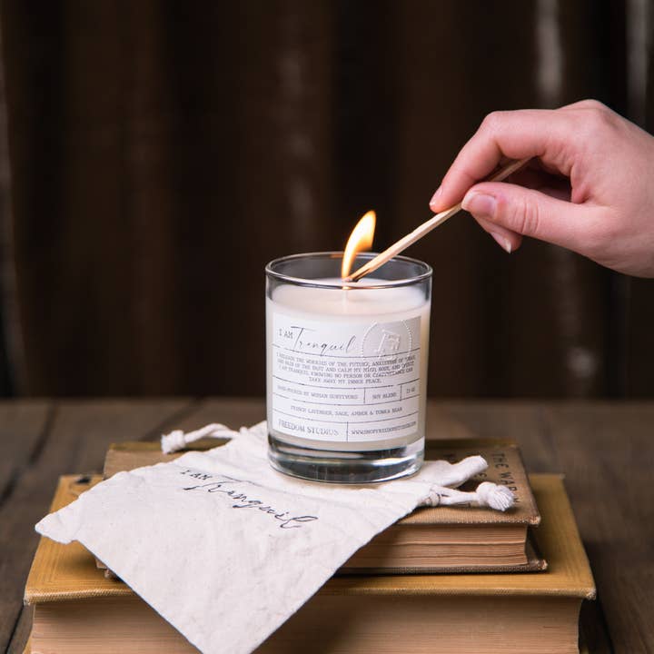 Freedom Studios - Wholesale Jar/Filled Candle - I AM Tranquil 7.5 oz Candle2