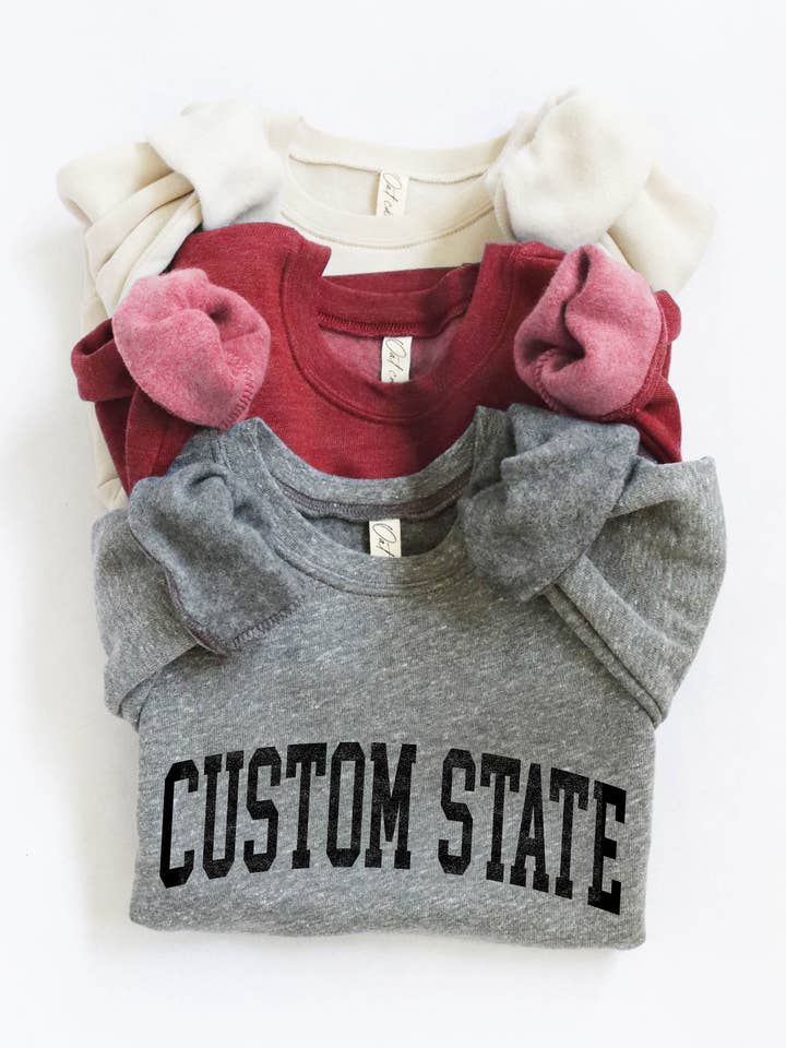 OAT COLLECTIVE - Wholesale Sweatshirt - Kids - CUSTOM STATE Toddler Unisex Graphic Sweatshirt1