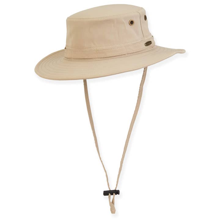 Naturel, Poly Boonie, Bord 2,75" | HTT1137 A-XL pour la vente par Headwear & Handbag Collections by Sun 'N' Sand