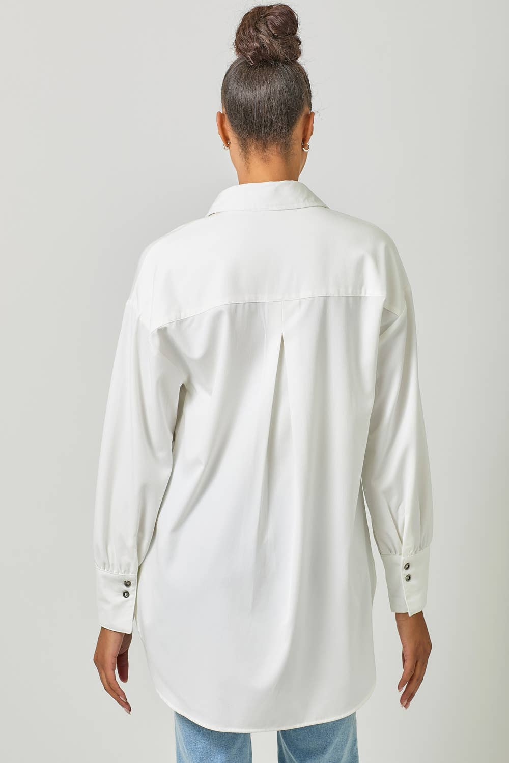 Mystree - Wholesale Button Down Shirt - Women's - 60937 Tencel Oversized Button Up Shirt18