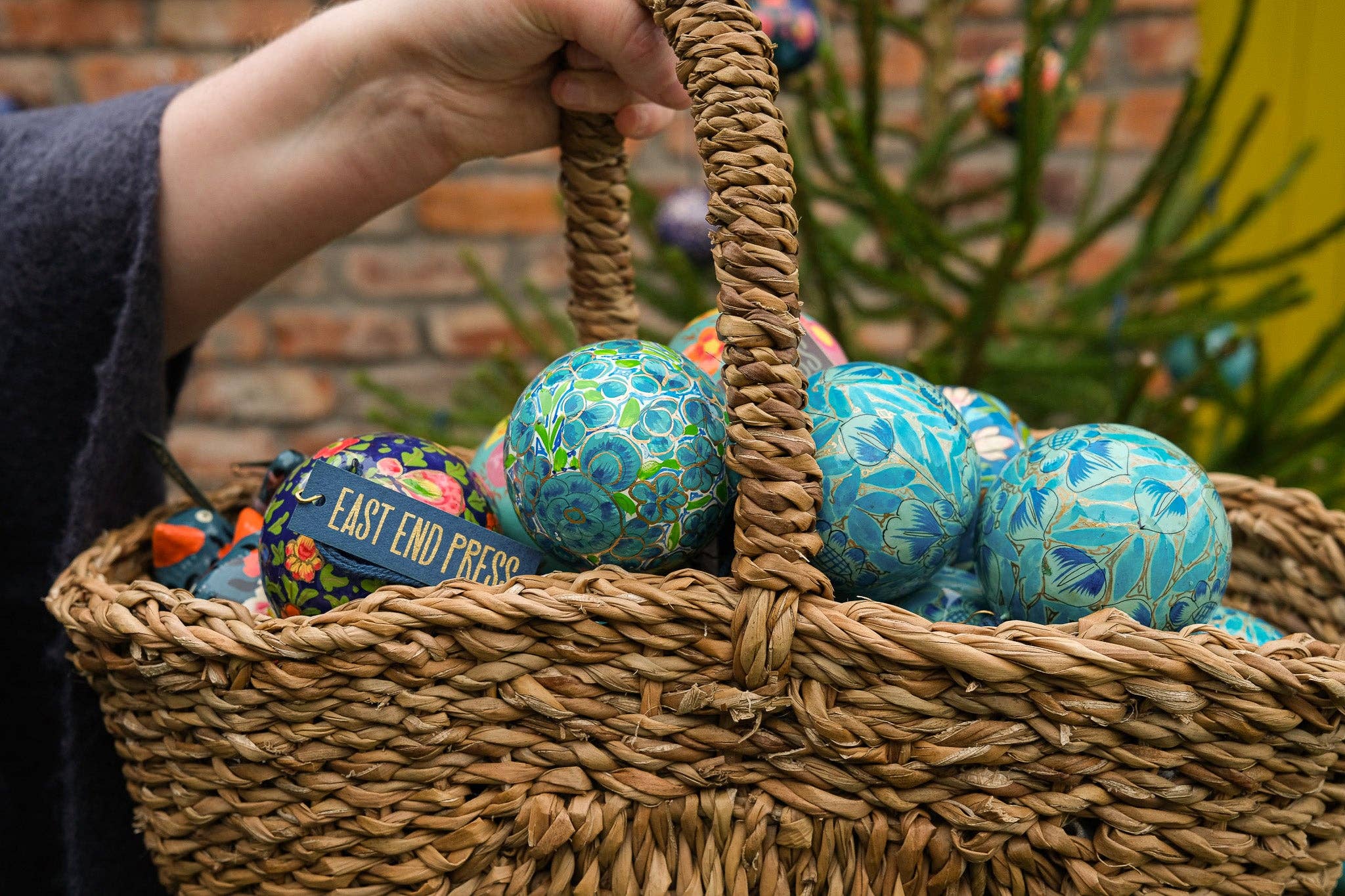 East End Press - Vendita all'ingrosso Decorazione - Regno Unito/UE: Pallina Azzurra e Dorata7