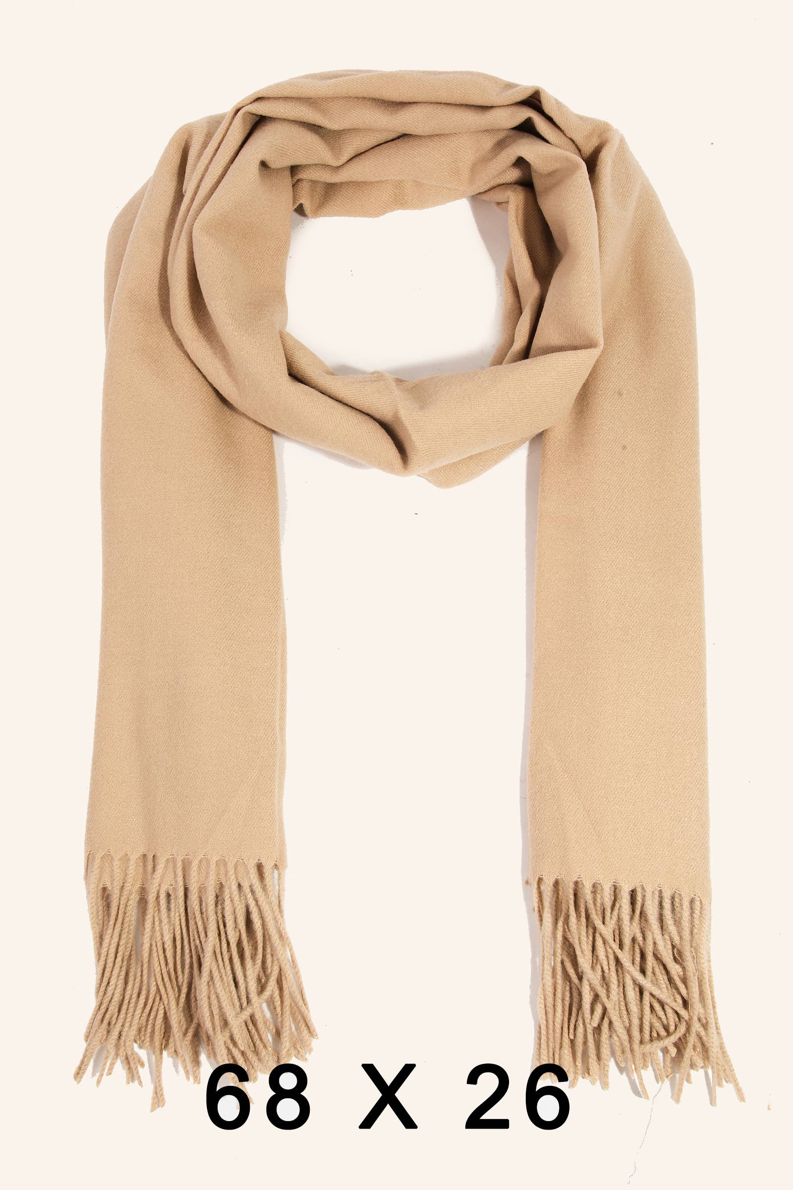 Anarchy Street – wholesale Halsduk - Dam – Enfärgad avlång halsduk2