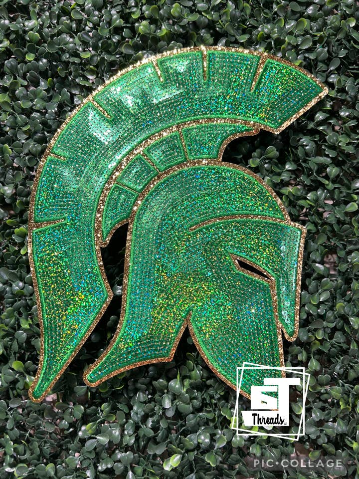 Grøn Pallietridder....Kun Patches for engroshandel hos 6j Threads LLC