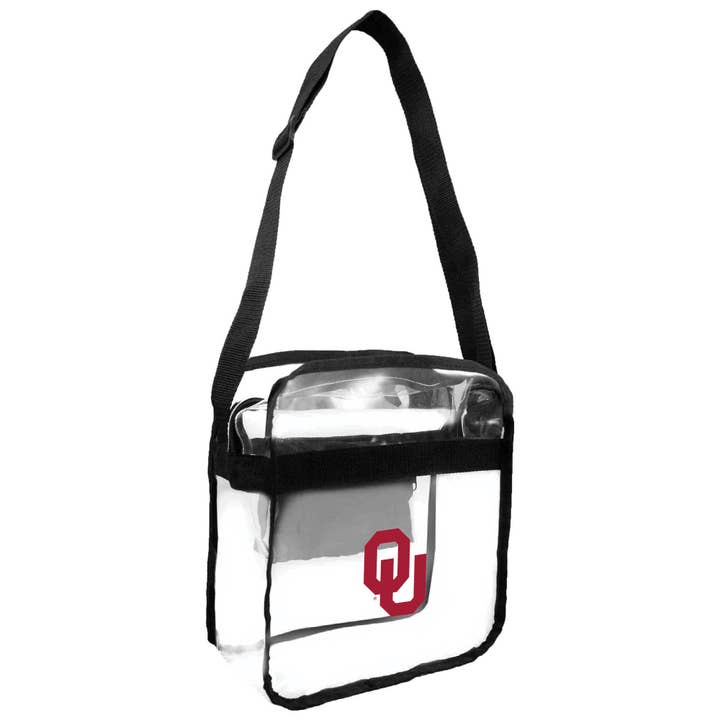 Little Earth Productions - Wholesale Crossbody Bag - Women's - NCAA Oklahoma Sooners Clear Carryall Crossbody