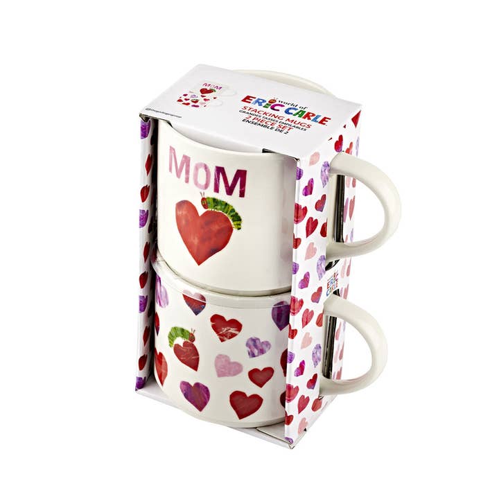 Godinger – wholesale Coffee mug – The World of Eric Carle, The Very Hungry Caterpillar Mom Stacking Mug, Set of 21