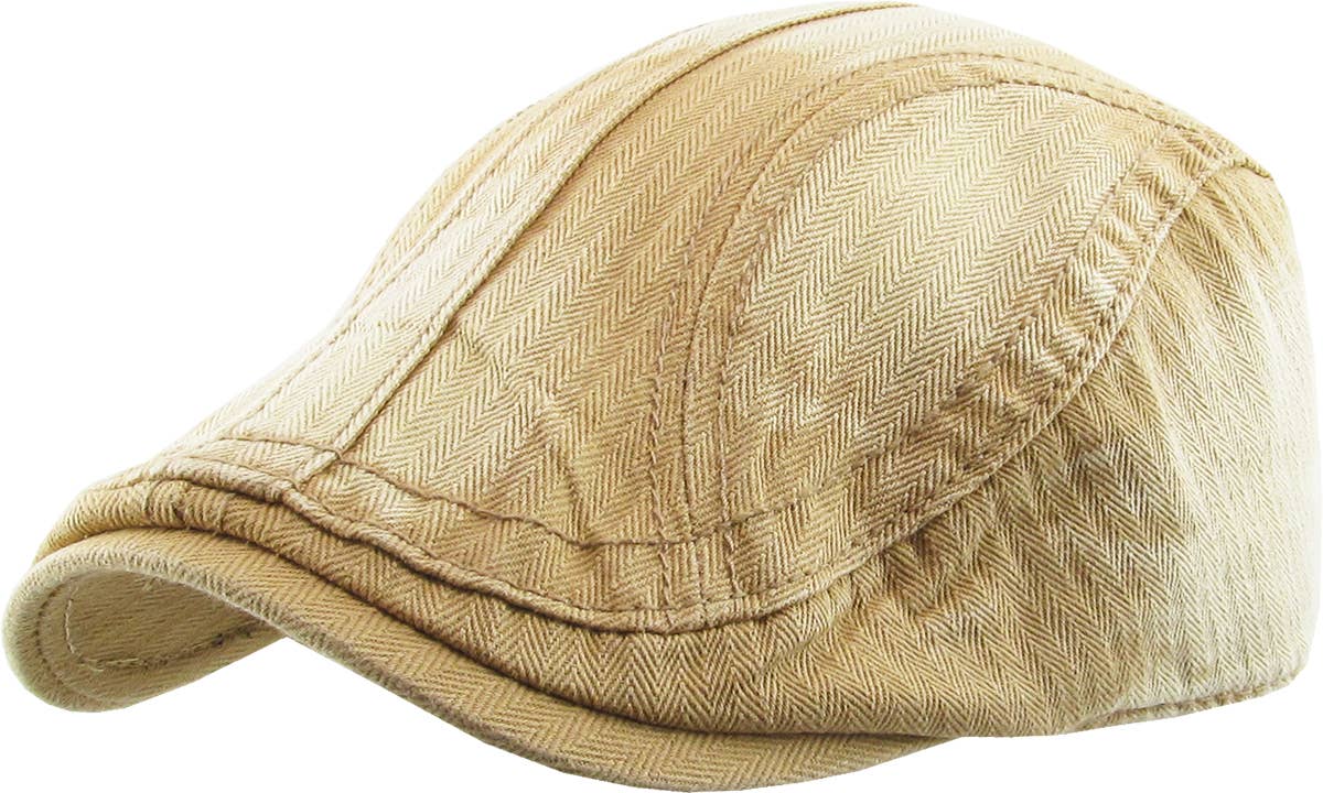 KBETHOS - Wholesale Newsboy/Schoolboy Hat - Men's - CLASSIC WASHED NEWSBOY IVY14