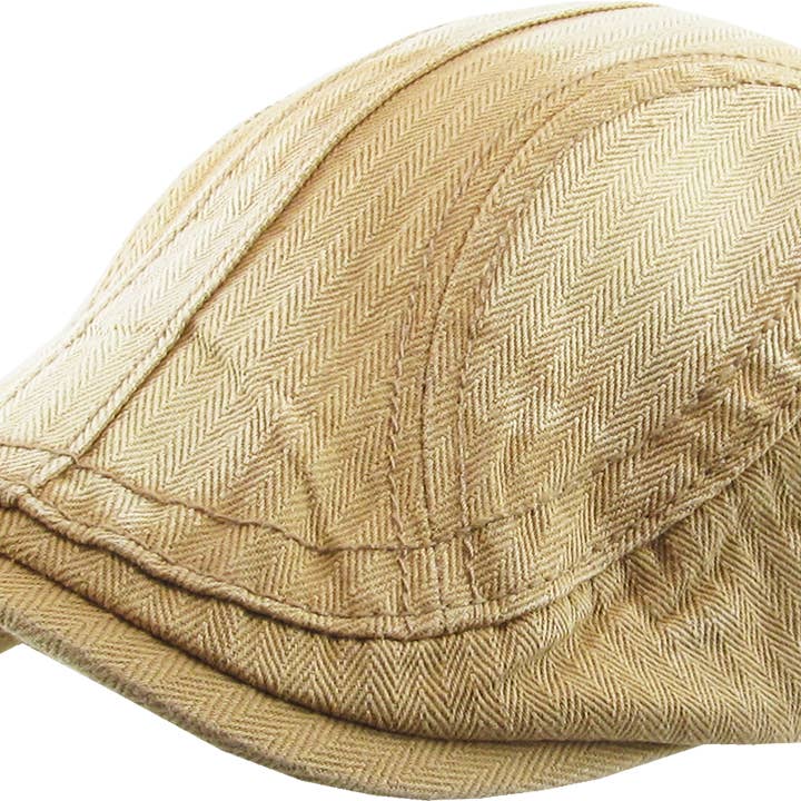 KBETHOS - Wholesale Newsboy/Schoolboy Hat - Men's - CLASSIC WASHED NEWSBOY IVY14