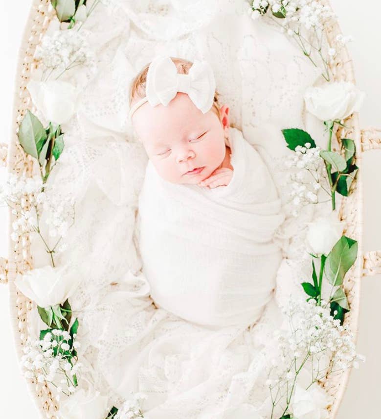 Heidy Berry - Wholesale Fashion Headband - Baby - Baby Bow headband White1