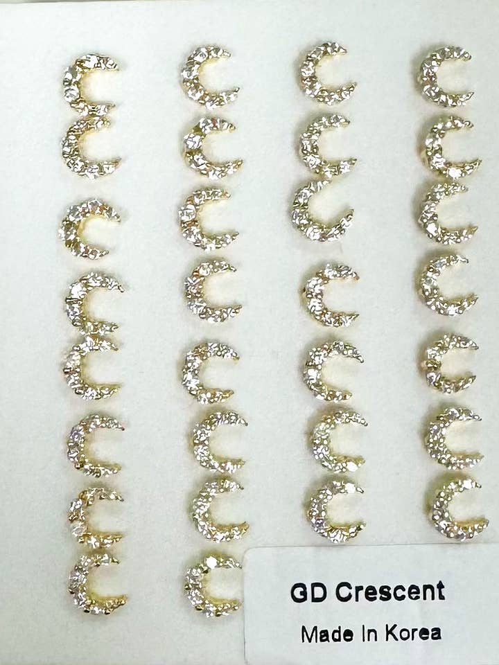 Bulk Gold Crescent Ball Spids næsering for engroshandel hos etreM