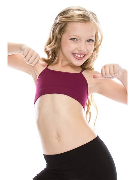 KurveShop - Wholesale Athletic Top - Kids - KIDS BANDEAU TRAINING BRA CAMI TOP14