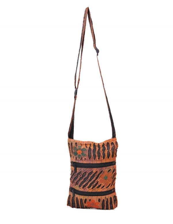 The Collection Royal / Royal Handicrafts – Großhandel Umhängetasche - Damen – Mini-Hobo-Tasche im böhmischen Hippie-Boho-Stil mit Reißverschluss und Blumenmuster6