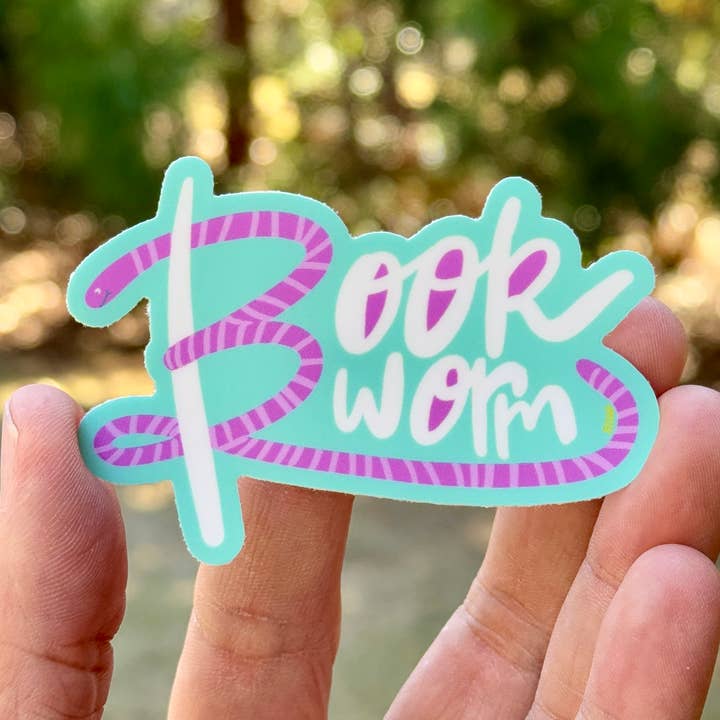 Book Worm {sticker} pour la vente par Uncle Dunc's Sticker Shoppe