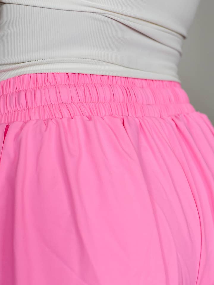 TooLooLah - Wholesale Athletic Shorts - Women's - Flutter Away Butterfly Shorts - Perfect Pink4