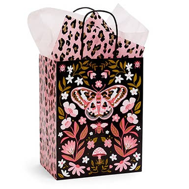 Nashville Wraps - Wholesale Gift Bag - Butterfly Leopard Paper Retail Gift Bags3