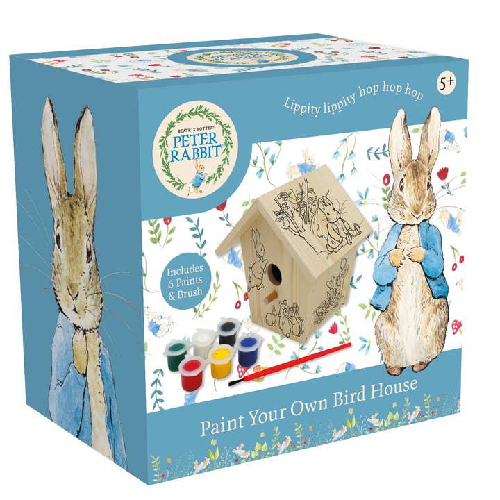 Peter Rabbit DIY Craft Kit - Paint Your Own Birdhouse for wholesale by Robert Frederick Ltd