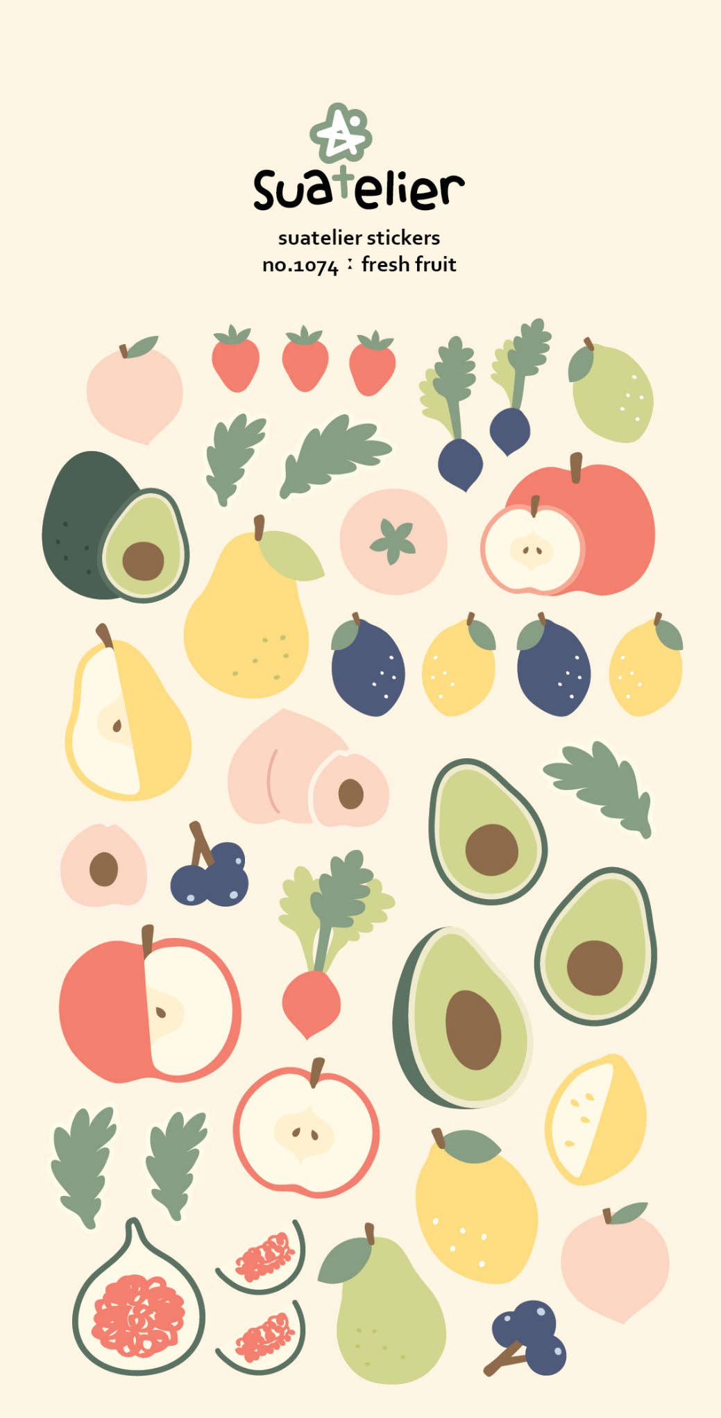 Love My Tapes Inc - Wholesale Sticker - Fresh Fruit Stickers 1074  Scrapbooking Stickers0