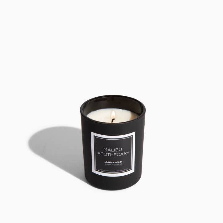 Malibu Apothecary – wholesale Jar/filled candle – Mini Matte Black Candle9