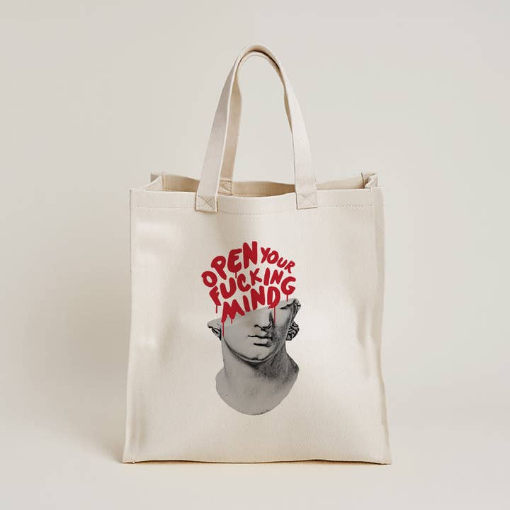 Open Mind © Tote bag natural per la vendita all'ingrosso da parte di Independent Republic