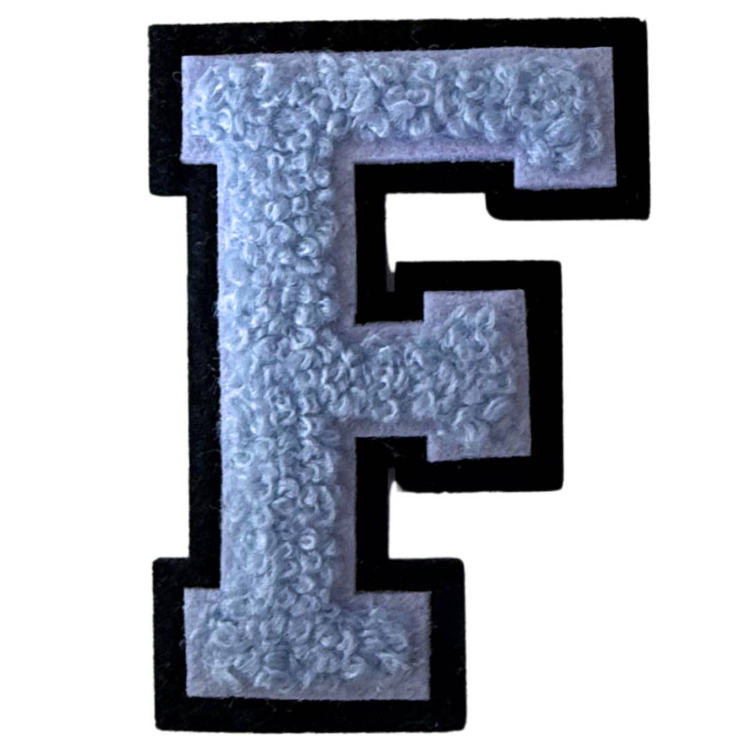 Patch Points - Wholesale Patch - Baby Blue Varsity Letter Sticker & Iron On5