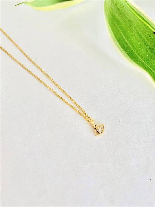 Dainty Evil Eye Charm Necklace for wholesale by Kennedy Shae