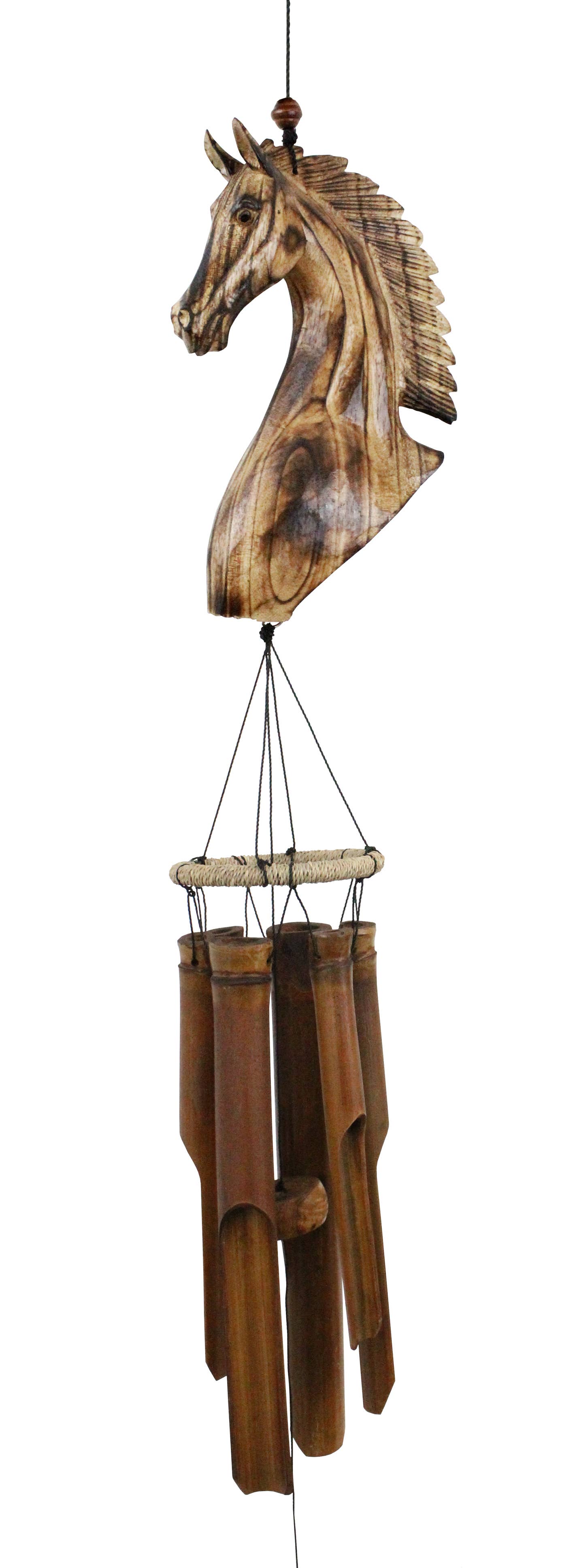 Cohasset Gifts - Wholesale Wind Chime - Horse Head Bamboo Wind Chime0
