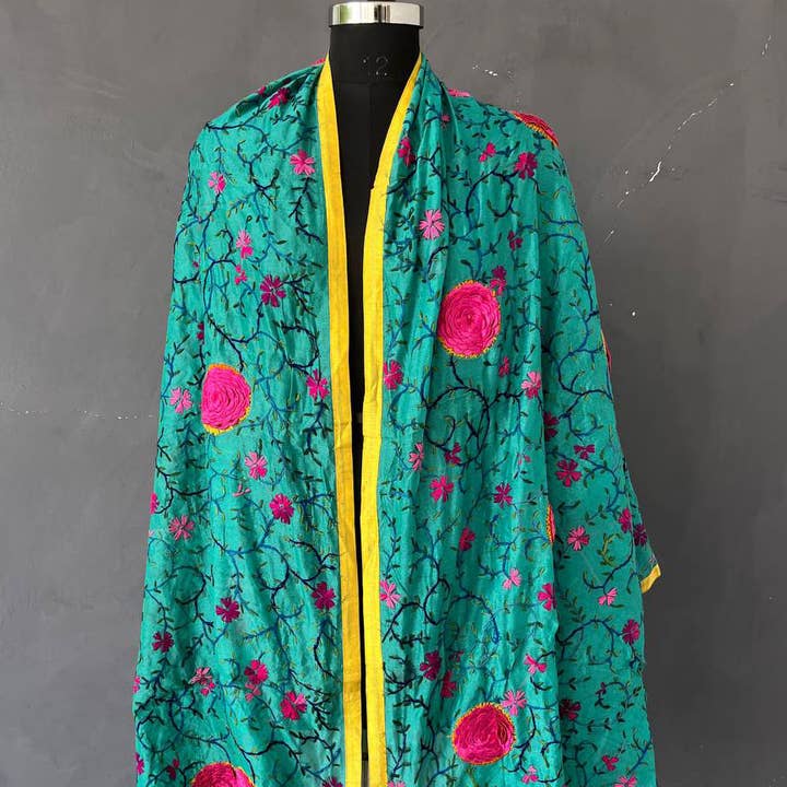 Bhawana Handicrafts - Wholesale Wrap β Women's - Design Cotton Long Women Dupatta Embroidery Indian Phulkari0