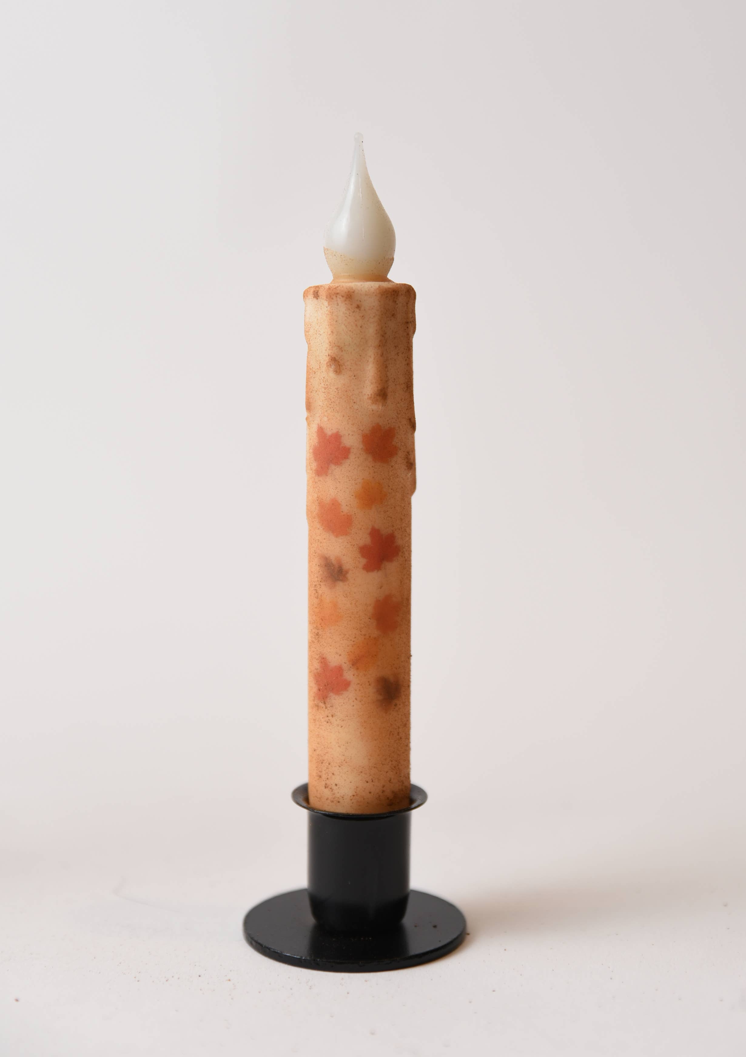 LMS Wholesale – wholesale Flameless candle – Floating Maple Leaves LED Timer Taper Candle2