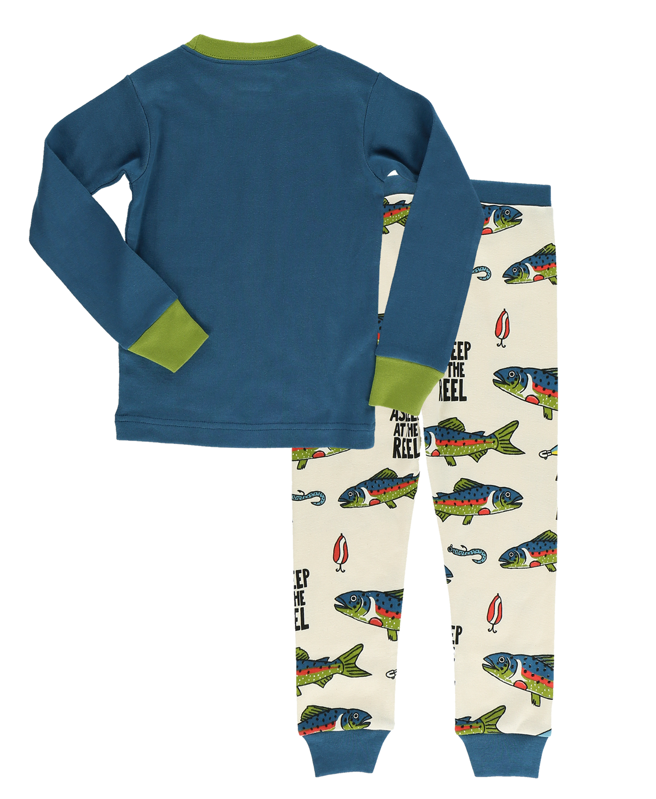 Lazy One - Wholesale Sleepwear Set - Kids - Asleep at the Reel Kid's Long Sleeve Pajama Set1