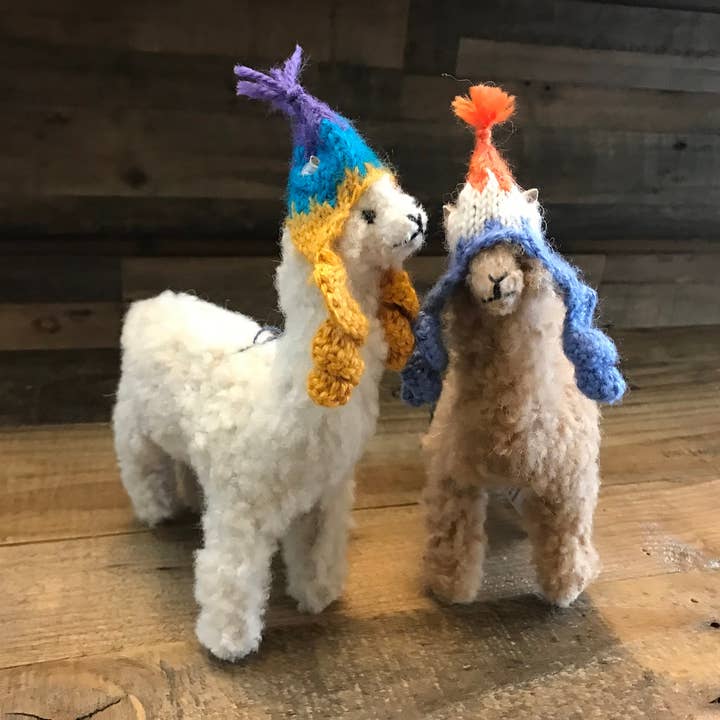 Lanart Alpaca - Wholesale Doll Clothing - Kids - Handknit Chullos: Mini Hats Custom for 12” Alpacas