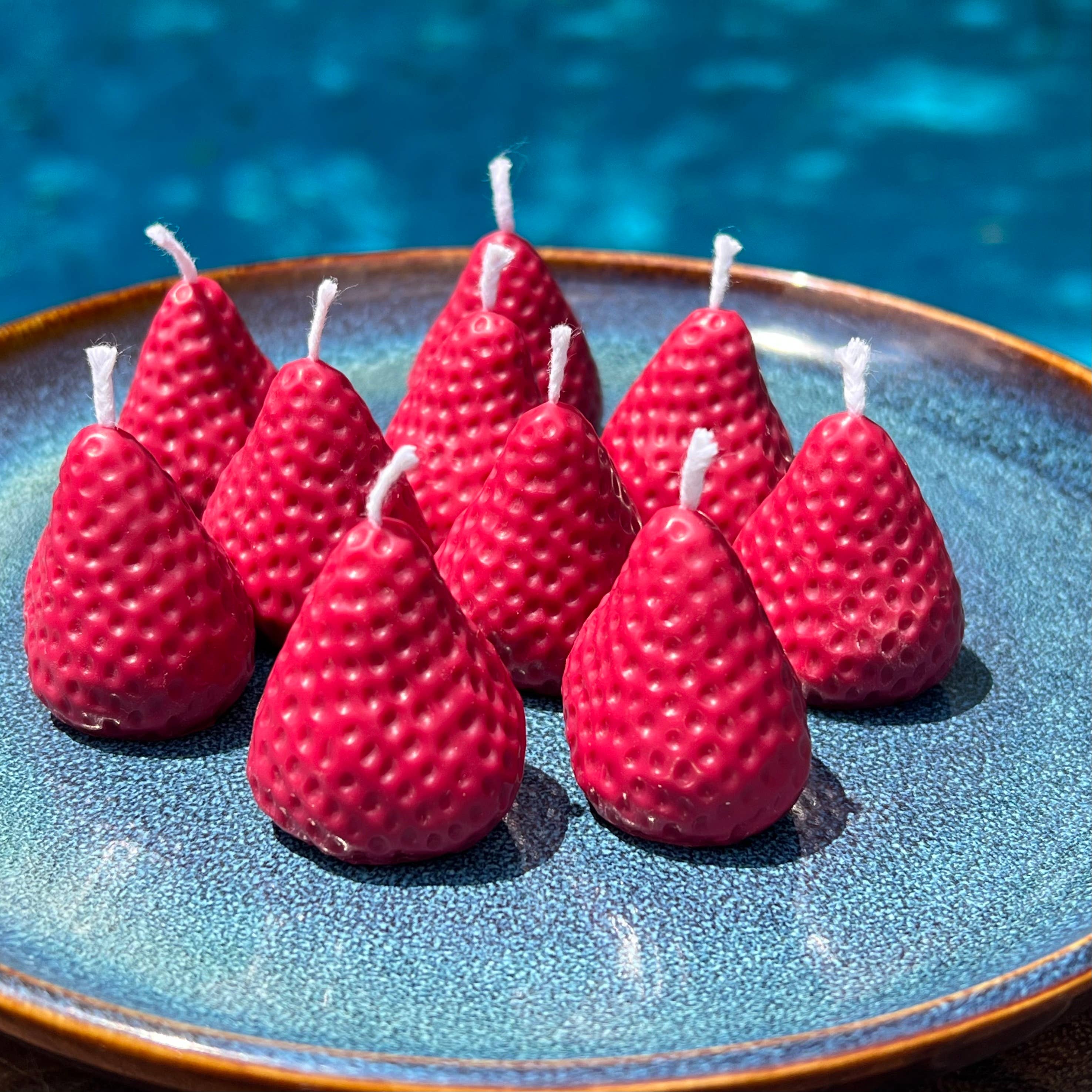 Lelik Craft Design - Wholesale Novelty candle - Birthday Cake Strawberry Candles, Set of 5 or 101