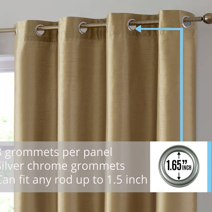 HLC.me - Wholesale Curtain - Jefferson Faux Silk Grommet Curtain Panels20