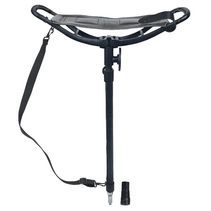 Canne avec siège réglable pour spectateur en cuir pour la vente par USA Leather Shop