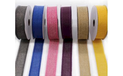 Agnes + Cat – Engroshandel Bånd – Naturlig tekstur bånd 38mm x 20m - Moss1