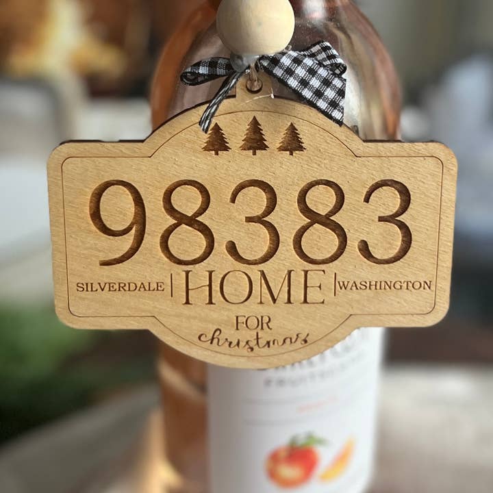 Home for Christmas Ornament for wholesale by Chamness' Crafty Corner