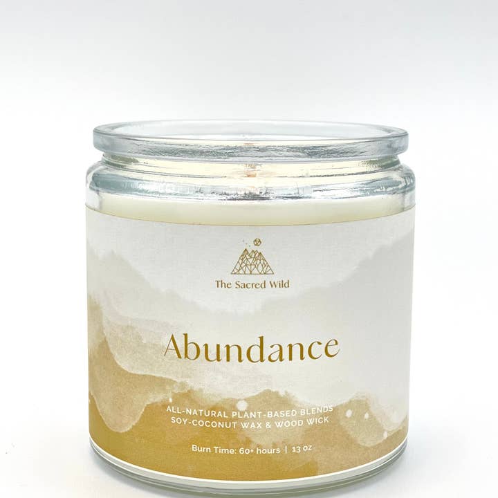 The Sacred Wild Candle Co - Wholesale Pot/gevulde kaars - Overvloed intentie kaars