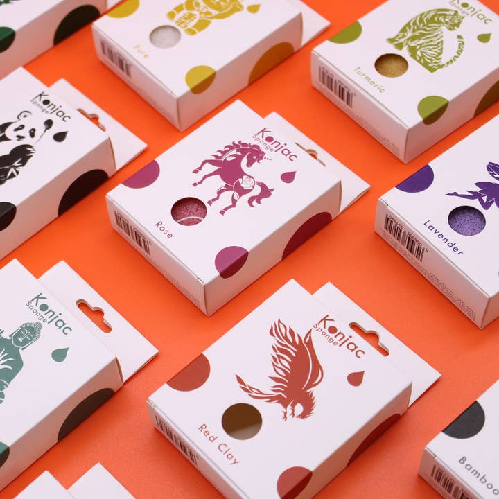 AWGifts Europe - Wholesale Bath Pouf/Sponge - 6x Teardrop Konjac Bath Sponge - Aloe Vera3