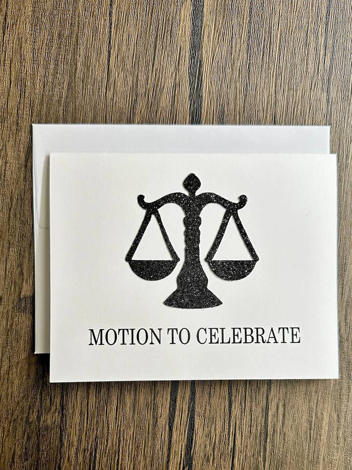 MOTION TO CELEBRATE CARD for wholesale by The Haus of Holly