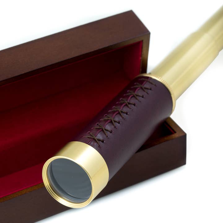 Télescope 30 mm en laiton avec grossissement 25X et marron pour la vente par BeyBerk International