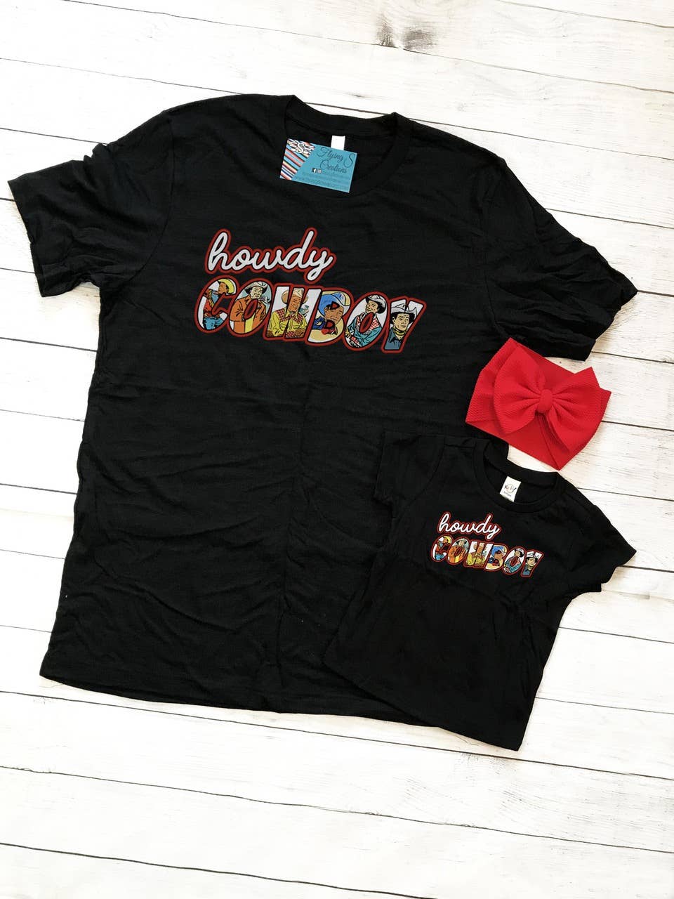 Flying S Company - Wholesale Screen Printed T-Shirt - Kids - Kids Howdy Cowboy Tee2