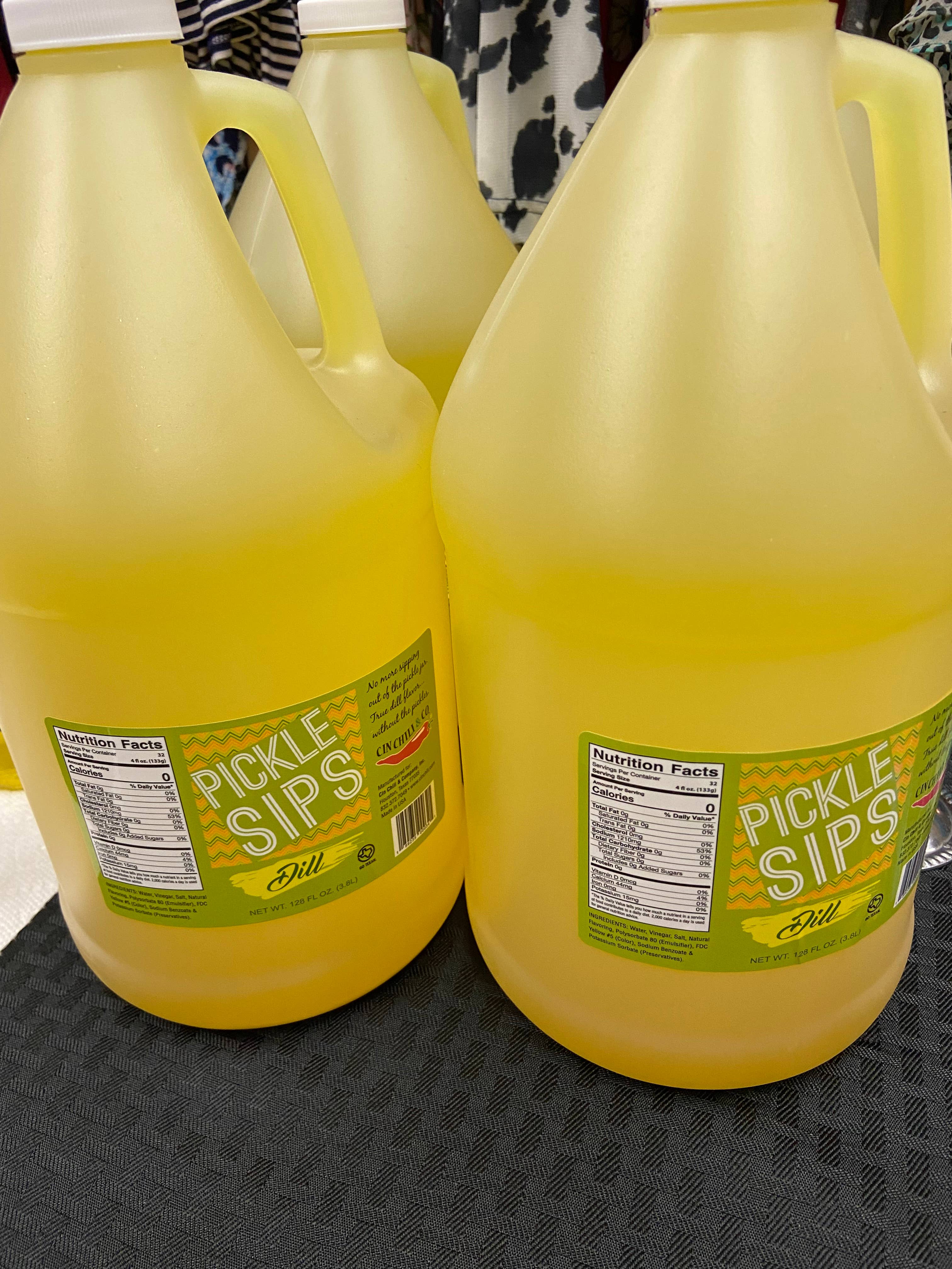 Cin Chili & Company - Vente Légumes marinés - Pickle Sips® - Aneth 1 Gallon Non Filtré3