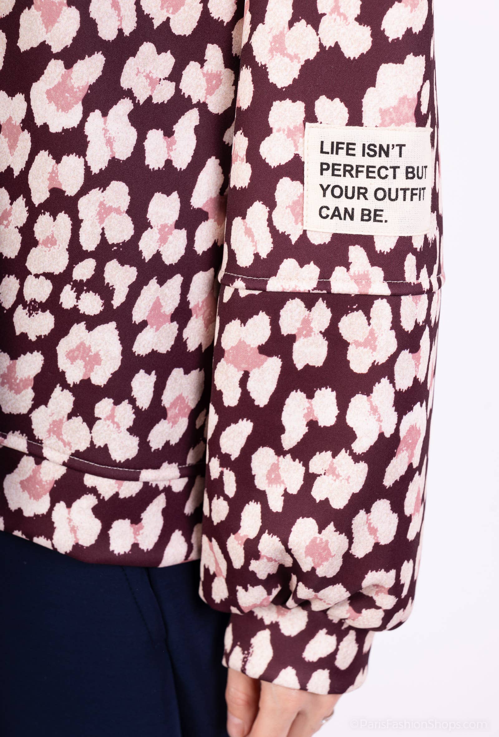 L'Emotion - Wholesale Sweatshirt - Women's - Large Stretch Sweatshirt Round Neck Comfort Floral Pattern4