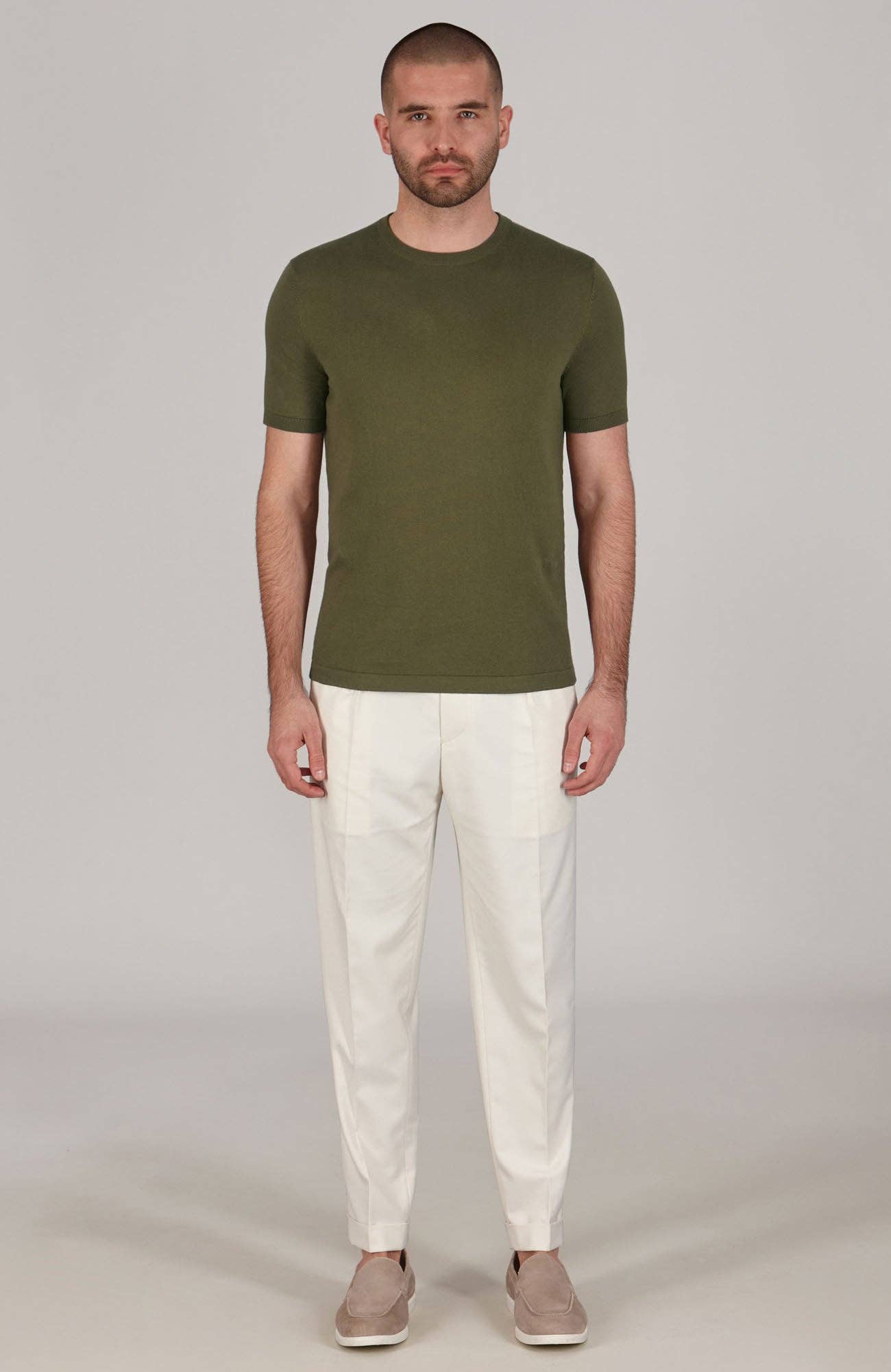 Paul James Knitwear - Wholesale T-Shirt - Men's - Mens Ultra Fine Cotton Knitted T-Shirt11