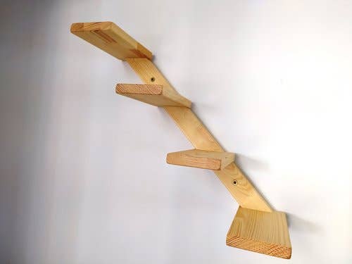 CATMUEBLES OÜ - Vente Griffoir – chat - Escalier en bois pour chat avec bords arrondis5