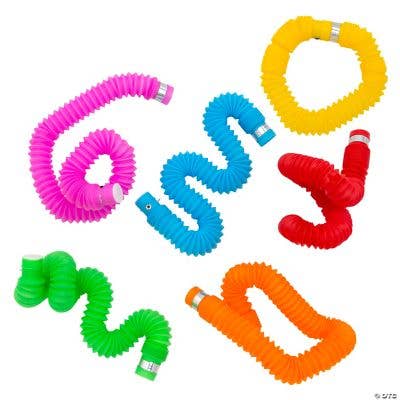 LIGHT UP FIDGET TUBE (2PC/BC, 6BC=UN) for wholesale by Fun Express