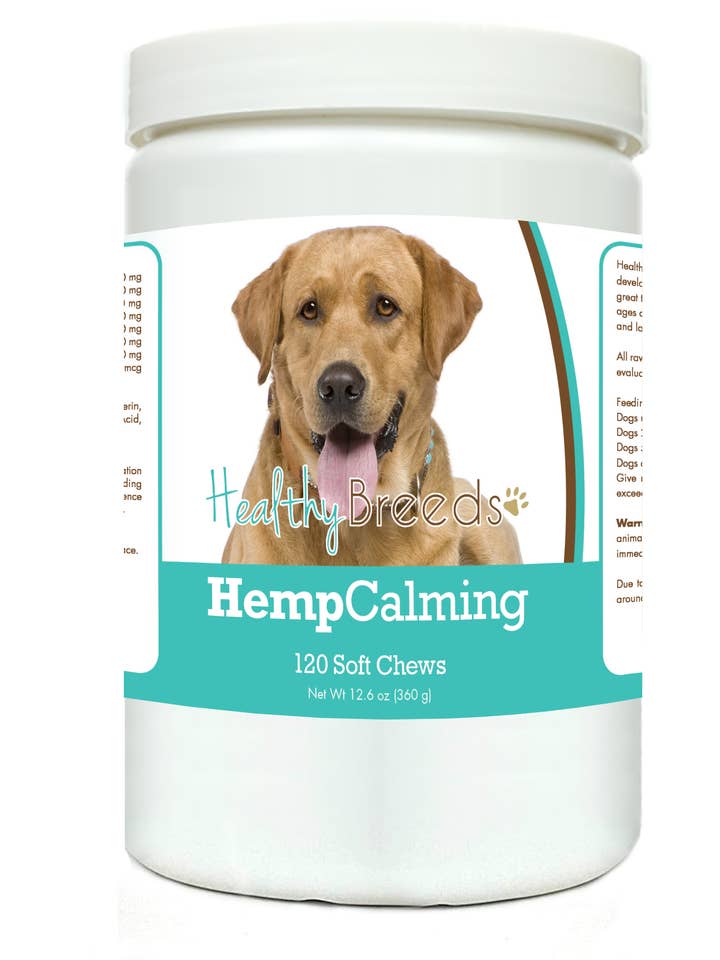 Labrador Retriever Chanvre à mâcher doux apaisant pour chien 120 ct pour la vente par Healthy Breeds